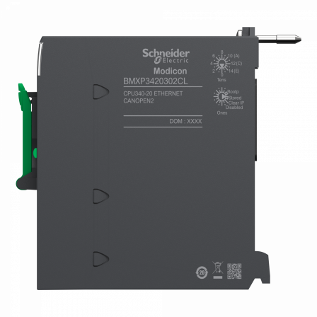 Modicon M340 - processeur - 1024 E/S TOR 256 E/S ANA - 1CAN - 1Eth - ss mémoire