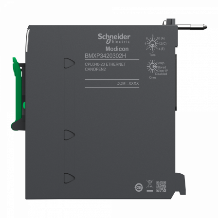 Modicon M340 - processeur - 1024 E/S TOR 256 E/S ANA - 1CAN - 1Eth - durci