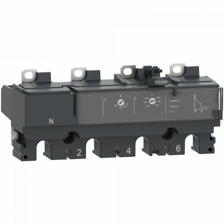 ComPacT NSX - Déclencheur magnéto-thermique TM-DC 80A - 4P4D pour NSX100DC