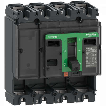 ComPacT NSX250B - Bloc de coupure sans déclencheur - 250A - 4P - 25kA - fixe