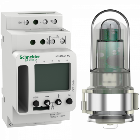 Acti9 IC100kp+ - interrupteur crépusculaire programmable - 1 canal - smart