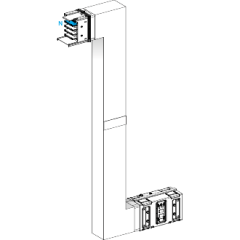 Canalis KSA - Zed vertical coupe feu 1000A - A&C=300mm - B=700-1200mm