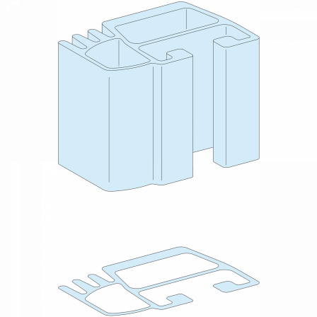 Linergy LGY - Profil pour JdB vertical - 1000A - L= 1670mm
