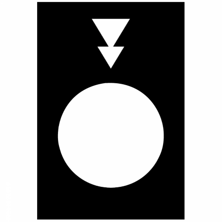 Harmony - étiquette - 30x40mm - noir - descente PV-GV