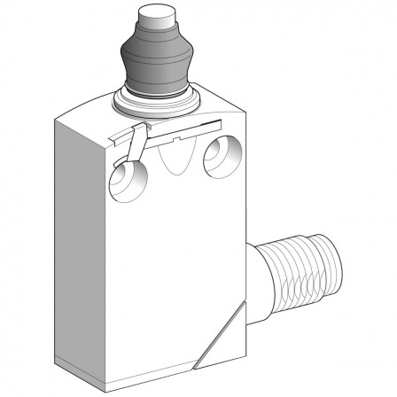 Inter posit poussoir métal sou
