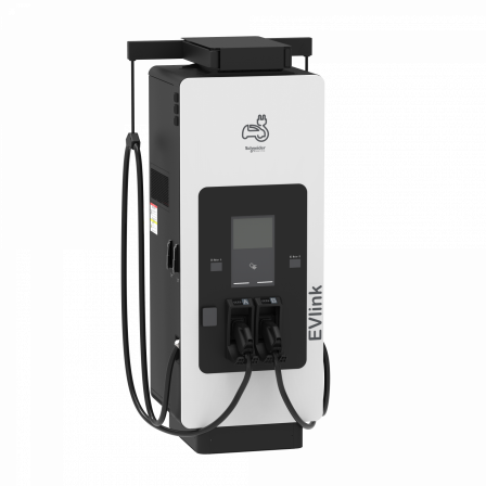 Evlink Pro DC - Borne de recharge - 120 kW - 1xCCS2+1xCCS2 - 3,6m - Lecteur CB
