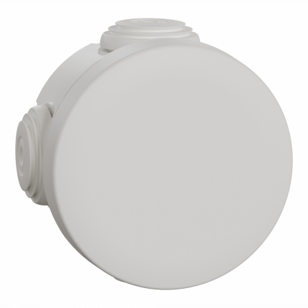Mureva Box - boite de dérivation avec embouts - Ø60 - IP55 - blanc polaire
