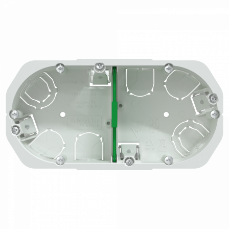 Multifix - boîte encastrement - 2 postes - Ø67mm - P50mm - entraxe 71mm