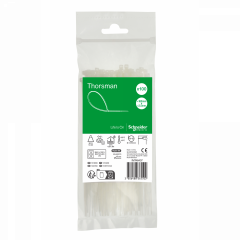 Thorsman colliers de serrage 160x2.5 Incolore, 100p