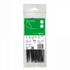 Thorsman colliers de serrage 160x2.5 Noir, 100p