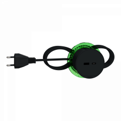 Unica System+ - bloc de prise à encastrer XS - USB A+C - câble 2m - anthracite