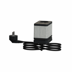 Unica System+ - clip bureau S design - 3 PC + USB A+C 3,1A - 2m - anthra/tissu