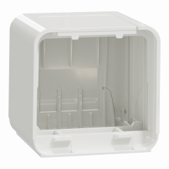 Unica System+ - fixation/finition embout pour nourrice M - à vis - blc