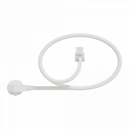 Unica System+ - cable spécifique pour nourrice M - 2,5mm2 - 3m - coudé - blanc