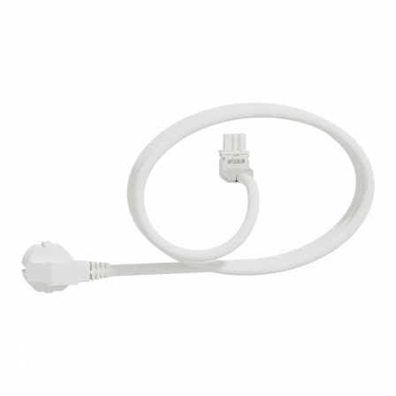 Unica System+ - cable spécifique pour nourrice M - 2,5mm2 - 6m - coudé - blanc