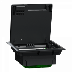 Unica System+ - Boîtier de sol M 2x4mod ou 4 postes - plastique - IK08 IP20