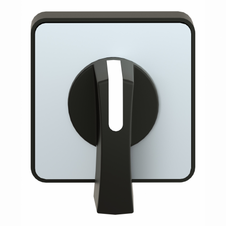 Harmony - tête de manoeuvre - 45x45mm - noir - crosse noire - marquage à graver