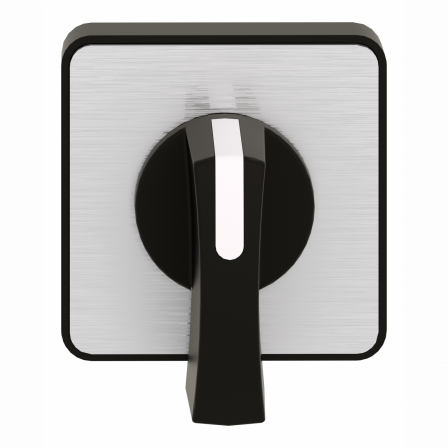 Harmony - tête de manoeuvre - 45x45mm - métal.- crosse noire - marquage à graver
