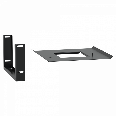 Canalis EV - Support rails horizontaux pilier alimentation - Noir - RAL9005