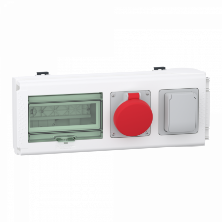 Canalis KNA - connecteur dérivation 32A - 1 prise domest schuko + 1 indus