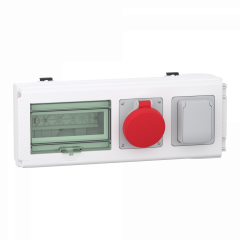 Canalis KNA - connecteur de dériv. 32A - 1 prise domest NF + 1 prise indus