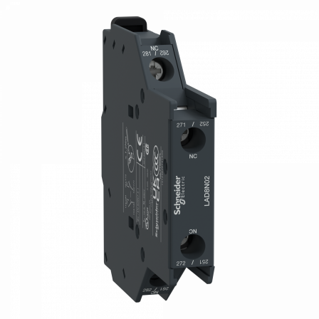 TeSys D - bloc contacts auxiliaires latéraux - 0F+2O - bornes vis-étriers