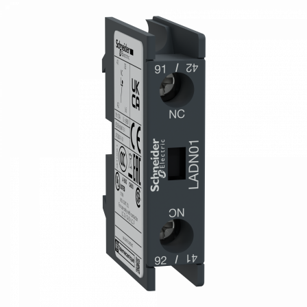 TeSys D - bloc contacts auxiliaires frontaux - 0F+1O - bornes vis-étriers