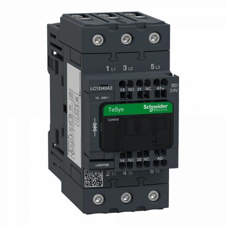 TeSys D - Cont everlink 3p ac3 440v 40a ctrl ress bob 24v cc