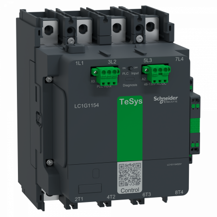 TeSys Giga, 4P(4NO), 115A, bobine AC/DC 48V…130V, application SNCF, Avanced