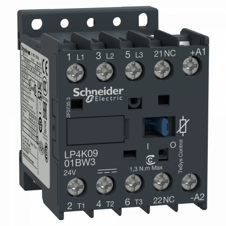 TeSys LP4K - contacteur - 3P - AC-3 440V - 9A -bobine 24Vcc