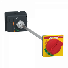 ComPacT NSX - Cde rotative prolongée - poignée rouge plastron jaune pour NSX250