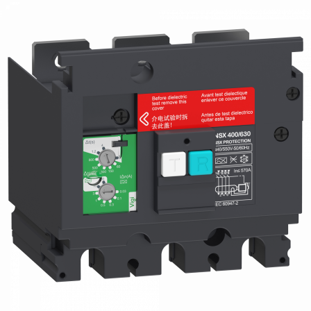 ComPacT VigiPacT NSX - bloc vigi - 3P - seuil 0,03 à 30A - 440/550Vca pr NSX630