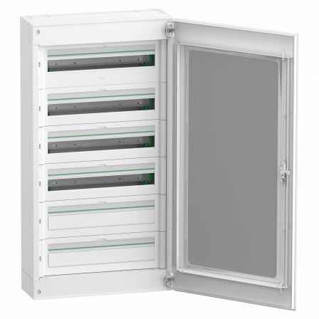 PrismaSeT S - coffret saillie plastique & métal 6 rangées 24 modules