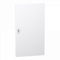 PrismaSeT XS - Porte pleine RAL9003 pour coffret encastré 4 rangées 18 modules