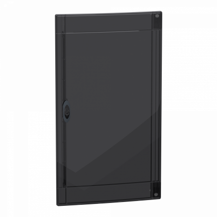 PrismaSeT XS - Porte fumée RAL9003 pour coffret encastré 4 rangées 18 modules