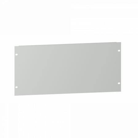 Actassi plastron 19P plein 5U tôle - RAL7035