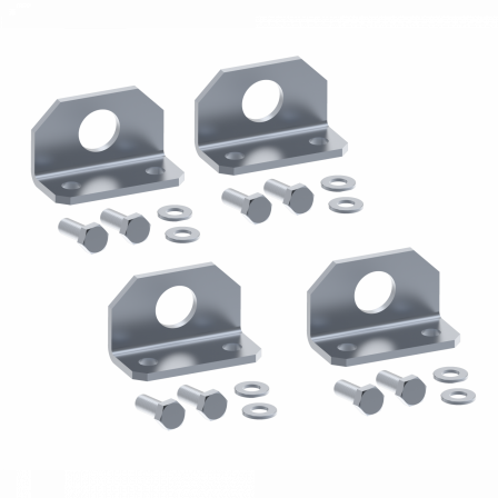 PanelSeT Accessoires - 1 jeu de 4 équerres double lev. - vis M12 - Charge 500kg