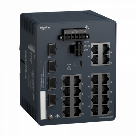 Modicon Managed Switch 20TX/4GE-SFP