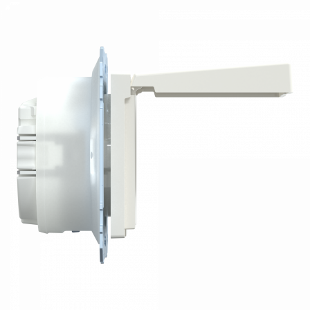 System M - Prise 2P+T - std all. - IP44 - borne auto - blanc brillant