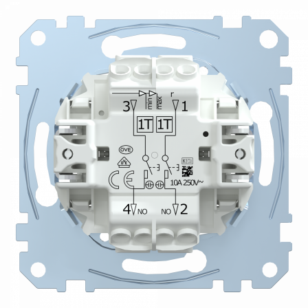 D-Life - bouton poussoir dble lumineux localisat - BP NO+BP NO - 10A - méca seul