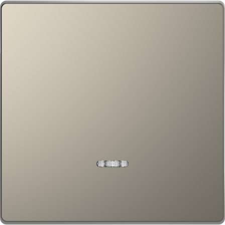 D-Life - enjoliveur pour commande simple avec voyant - métal nickel