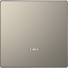 D-Life - enjoliveur pour commande simple avec voyant - métal nickel