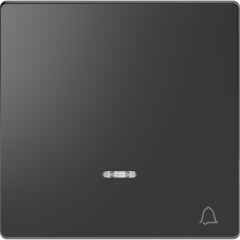 D-Life - enjoliveur pour commande simple voyant et picto carillon - anthracite