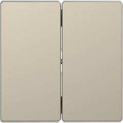 D-Life - enjoliveur pour commande double sans marquage - blanc sable