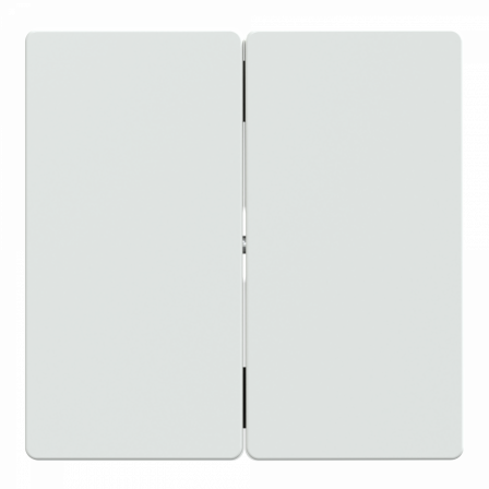 D-Life - enjoliveur pour commande double sans marquage - blanc lotus