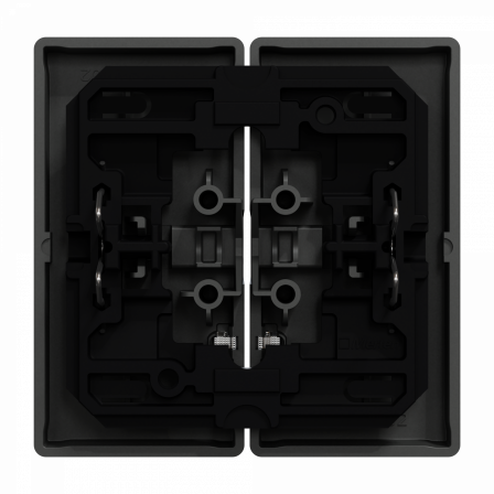 D-Life - enjoliveur pour commande double avec voyant - anthracite