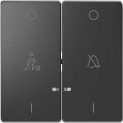 D-Life - enjoliveur pour commande double voyant et picto hotel - anthracite