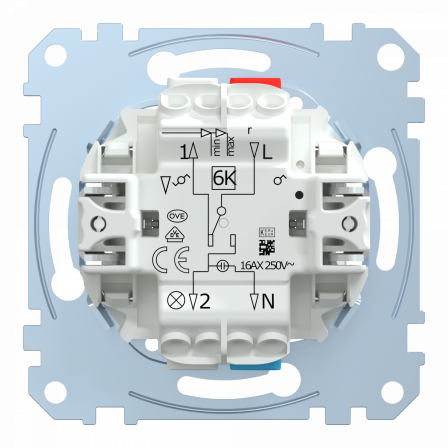 D-Life - interrupteur va-et-vient lumineux témoin - 16A - méca seul