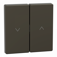 D-Life - enjoliveur pour commande double volets roulants - métal mocca