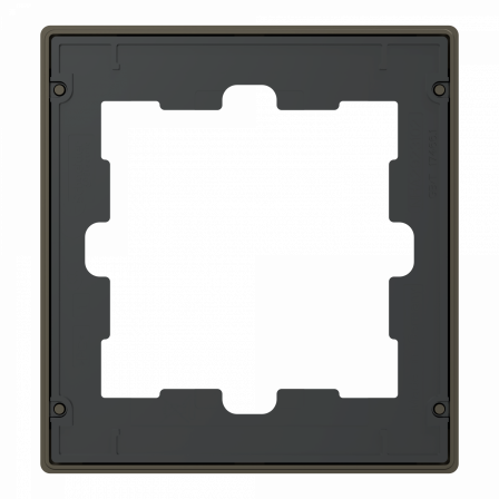 D-Life - cadre de finition - métal - mocca - 1 poste